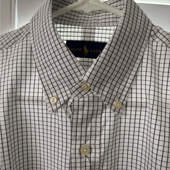 Polo by Ralph Lauren Men's Black and White Plaid Shirt size M NWT - Picture 2 of 4